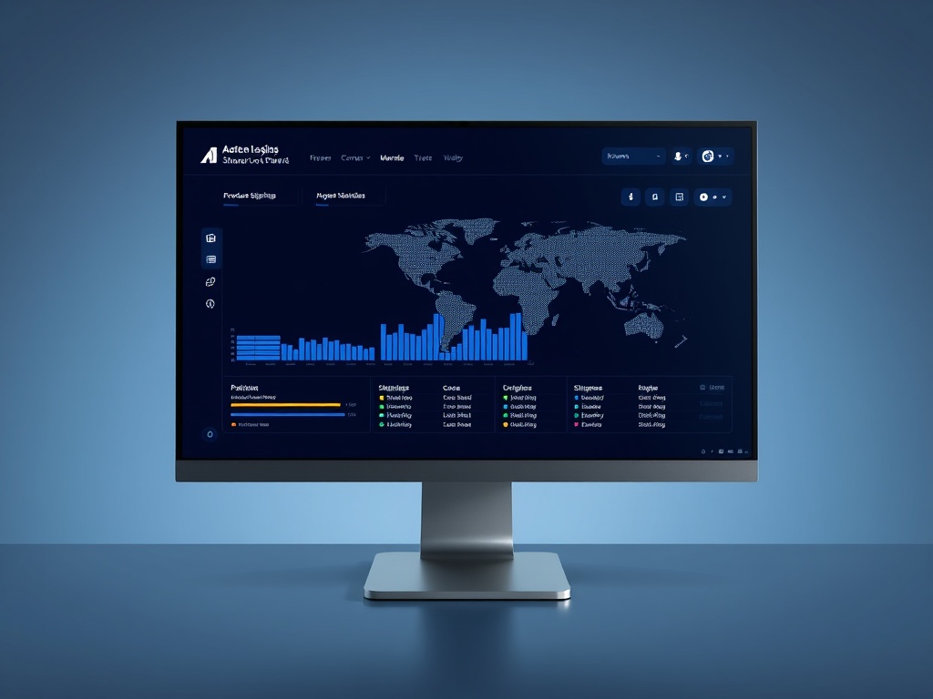 Premier logistics platform dashboard with shipment visibility